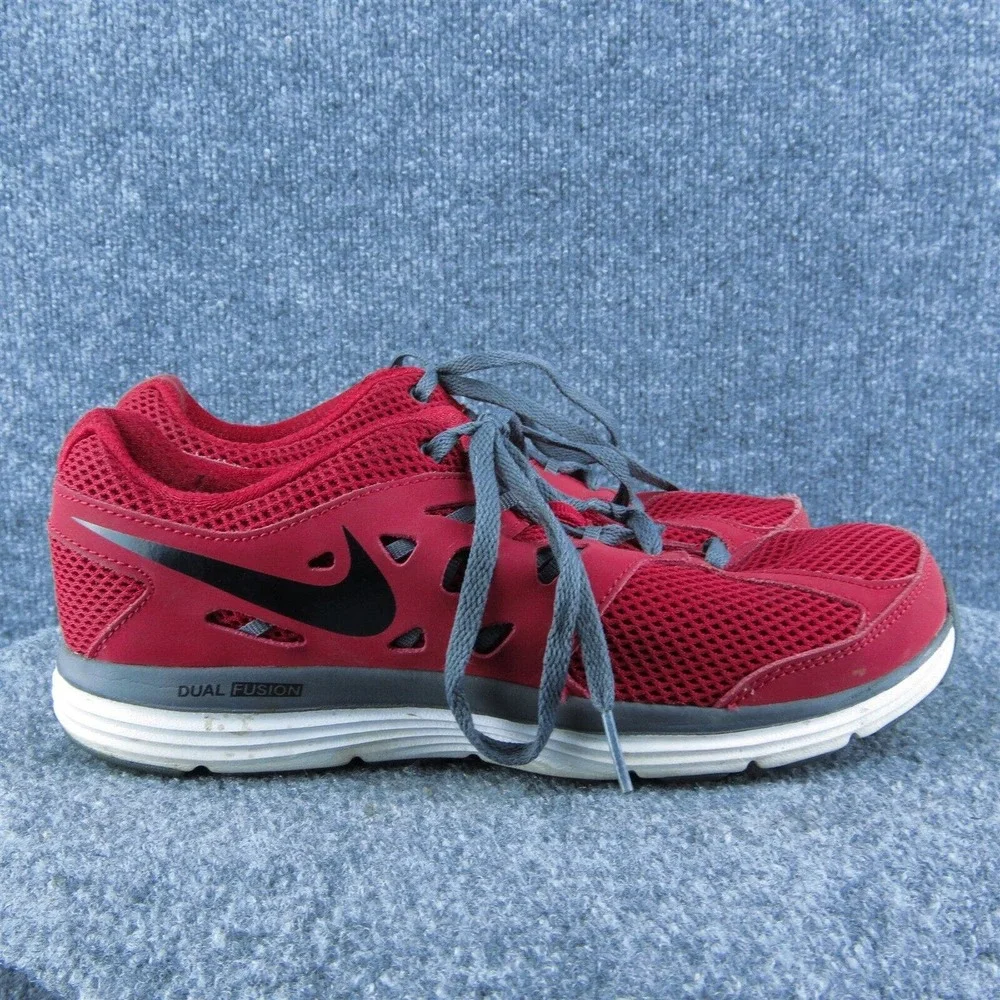 Nike Boys Sneaker‎ Shoes Athletic Red Fabric Lace Up Size Y 7 Medium
